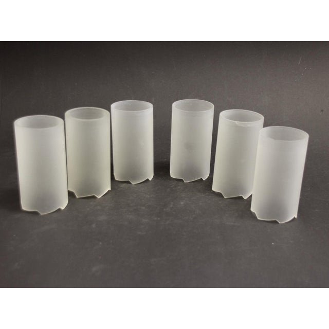 Art Deco Glass Six-Arm Ceiling Lamp, 1930s For Sale - Image 15 of 18