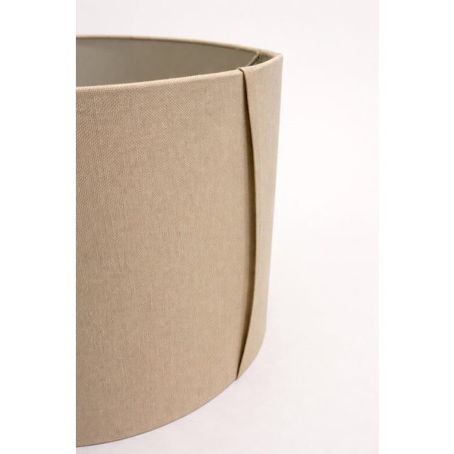 Wood Pair of 1980s Neoclassical–Style Table Lamps With Ornate Cast Bases & Original Drum Shades — Elaine R. Estate For Sale - Image 7 of 7