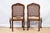 French Provincial Early 20th Century Pair of Louis XV Style Cane Side Chairs For Sale - Image 3 of 12