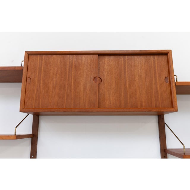 Danish Six-Bay Modular Teak Corner Wall Unit by Poul Cadovius for Cado, 1960s For Sale - Image 6 of 18