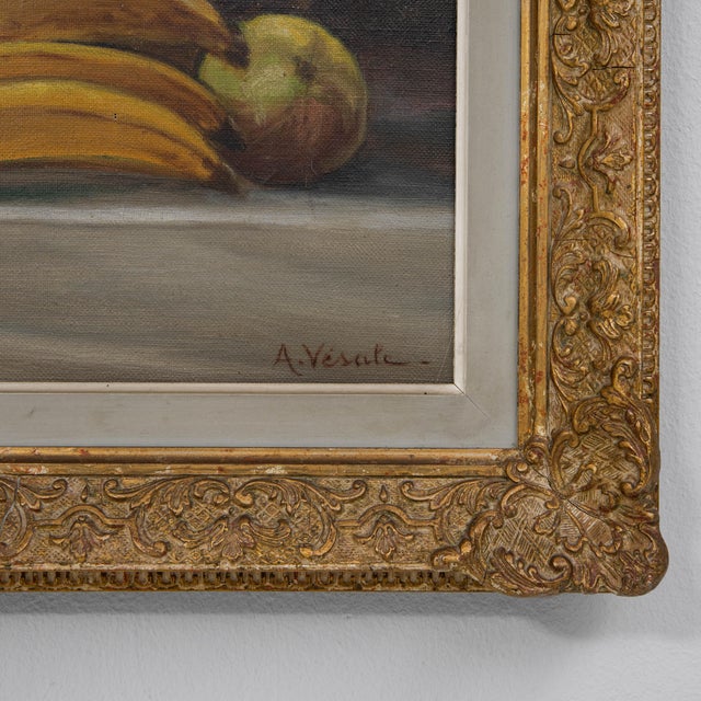 20th Century Belgian Still Life Fruit Painting in Gilded Wood Frame For Sale - Image 12 of 18
