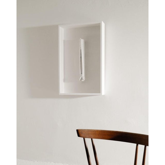 Modern Rune Hagberg, White Swedish Abstract Sculpture, 1970s, Mixed Media For Sale - Image 3 of 5
