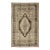 Green Brown, Taupe Turkish Vintage Oushak Rug With Medallion 6'1 X9'8 For Sale