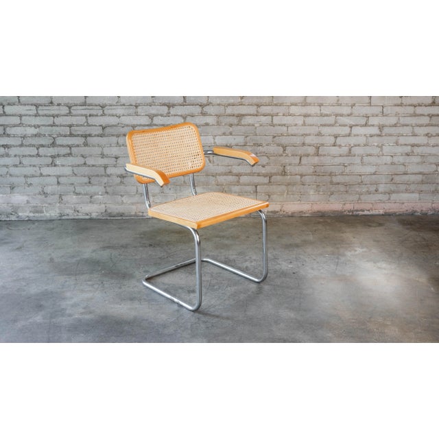 Vintage Mid Century 'Cesca' armchair, circa 1970s. Quintessential mid century design that works beautifully in a myriad of...