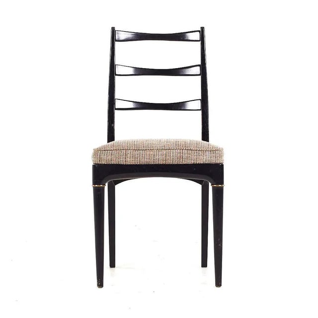 Mid 20th Century Svante Skogh for Seffle of Sweden Mid Century Ebonized Dining Chairs - Set of 4 For Sale - Image 5 of 9
