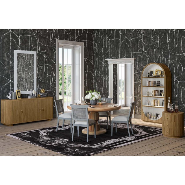 Wood Modern Arched Top Open Bookshelf For Sale - Image 7 of 8