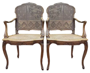 Set of Regency Style Cane Armchairs