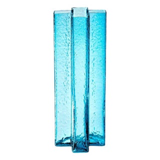 Mid-Century Cross Blown Glass Vase by Bodil Kjaer for Cassina, Italy For Sale