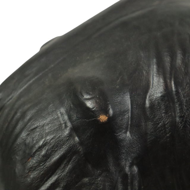 Large Vintage Leather Elephant in the style of Omersa, 1970s For Sale - Image 11 of 13