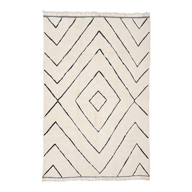 Oversize Hand-Knotted Moroccan Wool Rug | 15'3" X 9'9" | One of a Kind For Sale