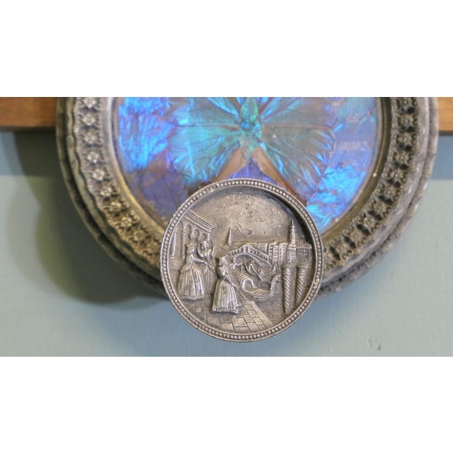 Vintage Silver-Plated Venetian Butterfly Wings Coat Hanger, 1920s For Sale - Image 3 of 6