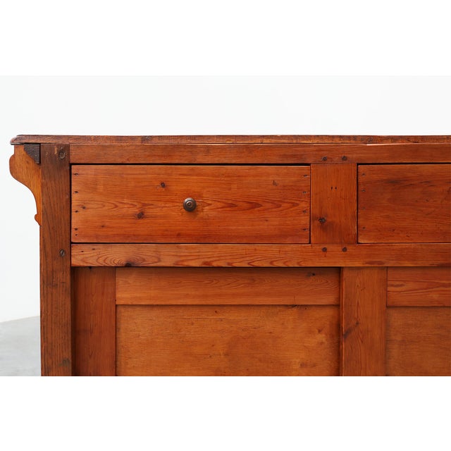 Large Mid-19th Century French Oak Bar Counter For Sale - Image 18 of 18