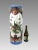 Chinoiserie Large Chinese White Porcelain Imari Style Umbrella Stand With Green Peacocks & Floral Scenes For Sale - Image 3 of 11