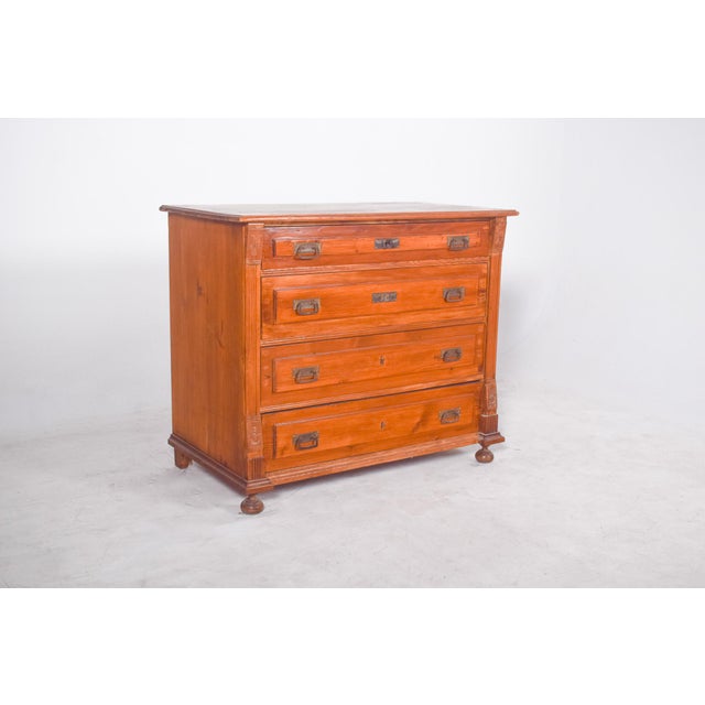 Antique Rustic Chest of Drawers in Pine, 1890s For Sale - Image 4 of 9