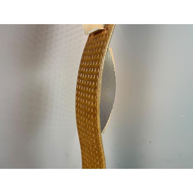 A highly unusual and atmospheric sculptural floor lamp dating from the 1980s, most likely originating from the Italian or...