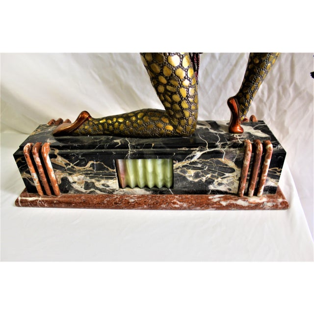 1990s Art Deco Fan Dancer After Chiparus For Sale - Image 15 of 18
