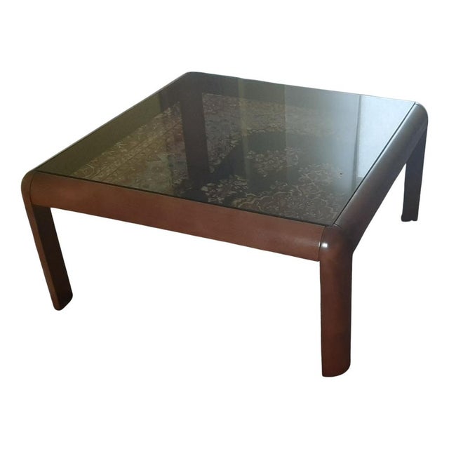 Vintage Coffee Table in Walnut, 1990s For Sale - Image 6 of 6