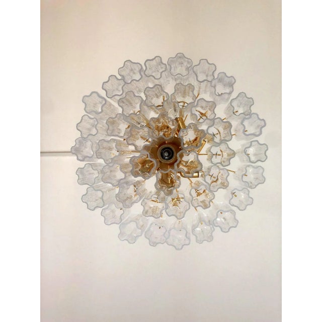 Gold Murano Style Glass Sputnik Chandelier Italian in Gold For Sale - Image 8 of 12