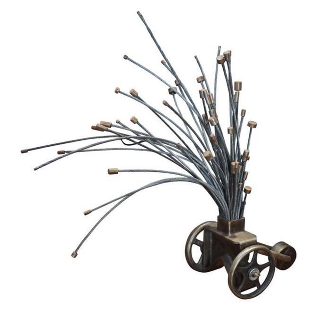 Bella Feldman, Untitled, Steel, Iron Bella Feldman Brutalist Sculpture For Sale - Image 4 of 4