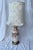 Vintage Chinoiserie Porcelain Table Lamp W/Silk Pagoda Shade For Sale - Image 10 of 10
