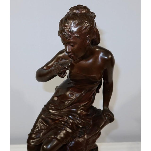 M. Moreau, La Source, Mid-1800s, Bronze For Sale - Image 5 of 17