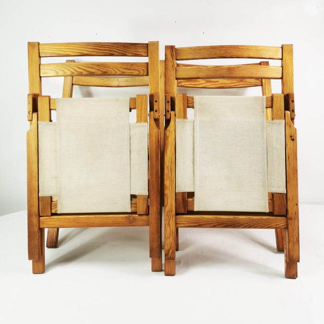 Wood Folding Chairs from Biała Podlaska Furniture Factory, 1970s, Set of 4 For Sale - Image 7 of 16