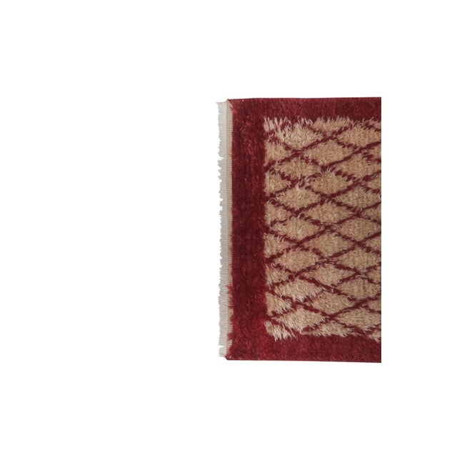 1970s Vintage Organic Woon Brown Angora Mohair Tulu Rug Runner For Sale - Image 5 of 12