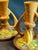 Roseville Pottery Pair of Roseville Water Lily Candlesticks For Sale - Image 4 of 5