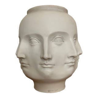 Abstract Fornasetti Style Sculpture TMS Perpetual Face Vase 2005 For Sale