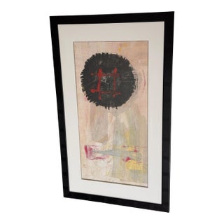 Late 20th Century Original Painting by Roberto De La Renta, Signed & Framed For Sale