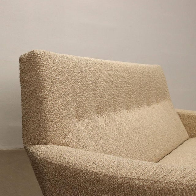 Vintage Sofa in Fabric & Enamelled Metal, 1960s For Sale - Image 3 of 10