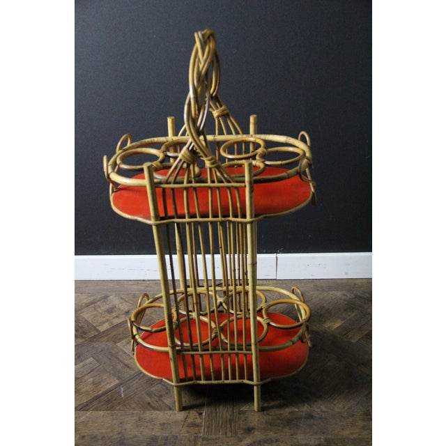 Vintage Bamboo and Rattan Bar, 1950s For Sale - Image 4 of 17