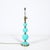 Blue Mid-Century Modernist Hand-Blown Murano Glass Ball Table Lamp in Robins Egg Blue For Sale - Image 8 of 11