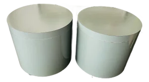Vintage Mid Century Glam Era Rolling Side Tables Laminate, Pair
