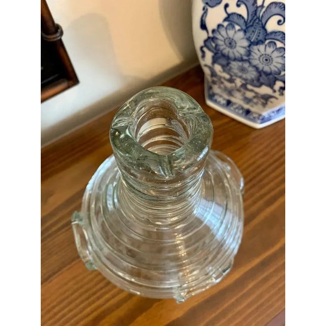 1960s 1960s Italian Costantini Threaded Art Glass Carafe For Sale - Image 5 of 10