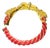 Vintage 1970s Kenneth Jay Lane Gold and Red Enamel Statement Bracelet For Sale