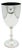 Large Chalice in Smooth Silver with Pearly Friezes For Sale