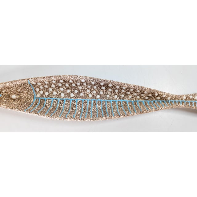 Aldo Londi Mid-Century Modern Italian Pottery Fish Dish Attributed to Aldo Londi Bitossi or Raymor For Sale - Image 4 of 13
