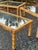 Wood Vintage Coastal Rattan 3-Piece Living Room Table Set With Glass Tops For Sale - Image 7 of 9