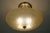 Lalique Art Deco Thick Slag Glass Lalique Style Saucer Light Hanging Ceiling Lamp 1930's For Sale - Image 4 of 13