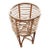 1970s Handmade Bent Bamboo Rattan Planter Stand For Sale