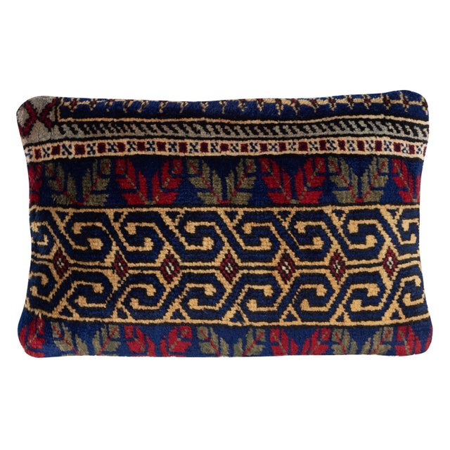 Traditional 13"x20" SET OF 2 - Handmade Rug Throw Pillow Covers. A pair of Cushion Covers For Sale - Image 3 of 4