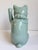 Mid 20th Century Mid 20th C. Gumps of San Francisco Celadon Glazed Porcelain Maneki-Neko Lucky Cat Figure For Sale - Image 5 of 9