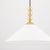 Metal Mitzi Sang 20 in. 1 Light Pendant in Aged Brass Finish For Sale - Image 7 of 13