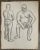 Male nude from the front and back drawing by James Wilson. Unsigned, from a group of works by the artist. This will be...