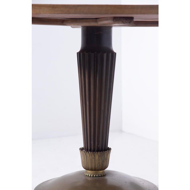 1950s Round Coffee Table attributed to Paolo Buffa, 1950s For Sale - Image 5 of 7