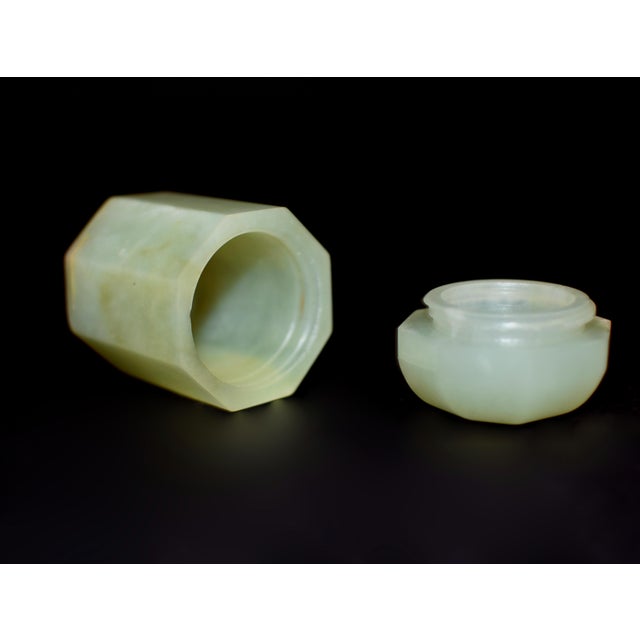 Serpentine Gemstone Toothpick Holder Incense Matchstick Vanity Use For Sale - Image 14 of 15