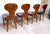 Biedermeier Ballon Chairs, Ash Veneer, Grey Velvet, Vienna, 1900, Set of 4 For Sale - Image 12 of 18