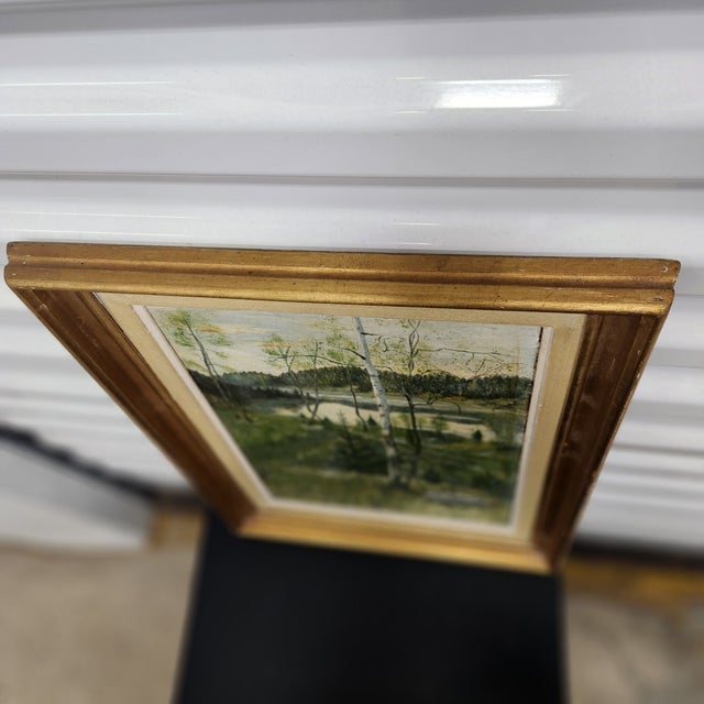 1930s European Landscape Oil Painting, 12.5" × 15.75", Nordic Romantic Style For Sale - Image 11 of 14