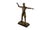 Metal Neo-Classical Nude Bronze Zeus Figurine on a Black Marble Base For Sale - Image 7 of 9